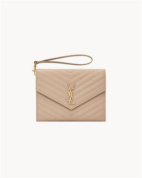 yves saint laurent trousse pouch|CASSANDRE MATELASSÉ FLAP POUCH in grain de poudre .